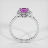 0.68 Ct. Purplish Pink Sapphire Ring, Platinum 950 3