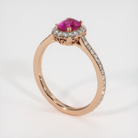 1.45 Ct. Sapphire Ring, 14K Rose Gold 2