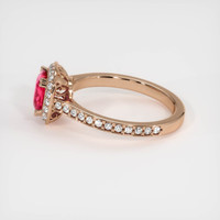 1.21 Ct. Padparadscha Sapphire Ring, 14K Rose Gold 4
