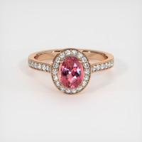 1.07 Ct. Sapphire Ring, 14K Rose Gold 1
