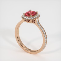 1.07 Ct. Sapphire Ring, 14K Rose Gold 2