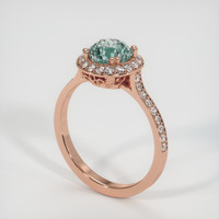1.53 Ct. Sapphire Ring, 14K Rose Gold 2