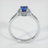 0.82 Ct. Blue Sapphire Ring, 10K White Gold 3