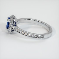 0.82 Ct. Blue Sapphire Ring, 10K White Gold 4
