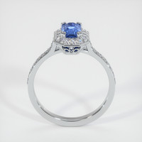 1.04 Ct. Blue Sapphire Ring, 10K White Gold 3