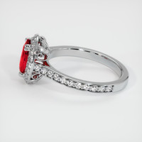1.22 Ct. Ruby Ring, 10K White Gold 4