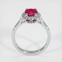 1.32 Ct. Purplish Red Ruby Ring, 10K White Gold 3