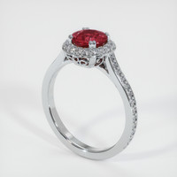 1.49 Ct. Ruby Ring, 10K White Gold 2