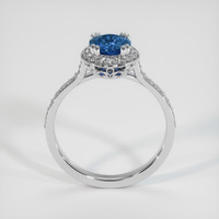 1.41 Ct. Blue Sapphire Ring, 10K White Gold 3