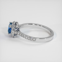 1.41 Ct. Blue Sapphire Ring, 10K White Gold 4