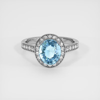 2.39 Ct. Gemstone Ring, 14K White Gold 1