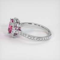 3.10 Ct. Sapphire Ring, 14K White Gold 4