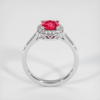 1.21 Ct. Padparadscha Sapphire Ring, 14K White Gold 3