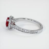 1.49 Ct. Ruby Ring, 14K White Gold 4