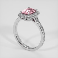 2.04 Ct. Padparadscha Sapphire Ring, 14K White Gold 2