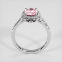 2.04 Ct. Padparadscha Sapphire Ring, 14K White Gold 3