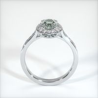1.12 Ct. Green Sapphire Ring, 14K White Gold 3