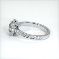 1.12 Ct. Green Sapphire Ring, 14K White Gold 4