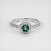 1.01 Ct. Sapphire Ring, 14K White Gold 1