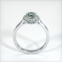 1.20 Ct. Green Sapphire Ring, 14K White Gold 3