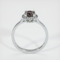 0.88 Ct. Sapphire Ring, 14K White Gold 3