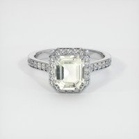 1.64 Ct. Sapphire Ring, 14K White Gold 1