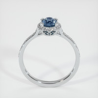 0.81 Ct. Sapphire Ring, 18K White Gold 3