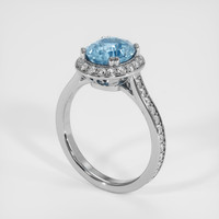 2.39 Ct. Gemstone Ring, 18K White Gold 2