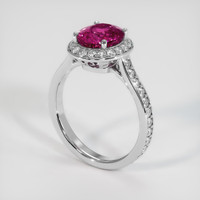 2.05 Ct. Gemstone Ring, 18K White Gold 2