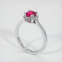 Ruby Ring 1.04 Ct., 18K White Gold Preview