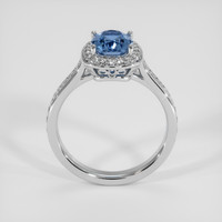 1.53 Ct. Blue Sapphire Ring, 18K White Gold 3