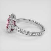 2.04 Ct. Padparadscha Sapphire Ring, 18K White Gold 4