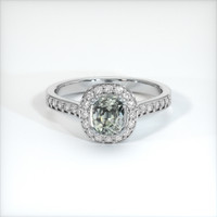 1.12 Ct. Sapphire Ring, 18K White Gold 1