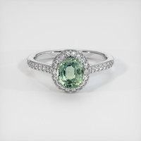 1.82 Ct. Sapphire Ring, 18K White Gold 1