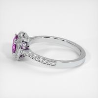 0.68 Ct. Sapphire Ring, 18K White Gold 4