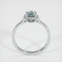 0.66 Ct. Sapphire Ring, 18K White Gold 3