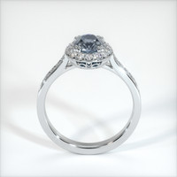 1.05 Ct. Grey Sapphire Ring, 18K White Gold 3