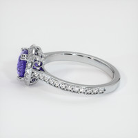 1.39 Ct. Sapphire Ring, 18K White Gold 4