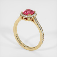 1.34 Ct. Sapphire Ring, 14K Yellow Gold 2