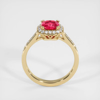 1.21 Ct. Padparadscha Sapphire Ring, 14K Yellow Gold 3