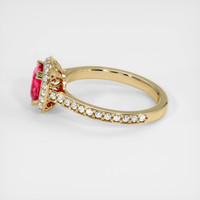 1.21 Ct. Padparadscha Sapphire Ring, 14K Yellow Gold 4