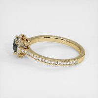 0.64 Ct. Sapphire Ring, 14K Yellow Gold 4