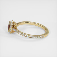 0.41 Ct. Sapphire Ring, 18K Yellow Gold 4