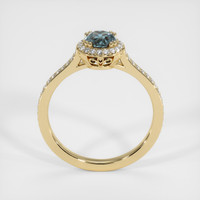 0.64 Ct. Sapphire Ring, 18K Yellow Gold 3