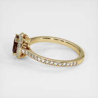 0.85 Ct. Brown Sapphire Ring, 18K Yellow Gold 4