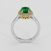 1.30 Ct. Emerald Ring, 18K Yellow & White 3
