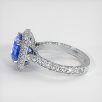 3.66 Ct. Blue Sapphire Ring, Platinum 950 4