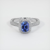 1.00 Ct. Sapphire Ring, Platinum 950 1