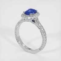 1.00 Ct. Sapphire Ring, Platinum 950 2