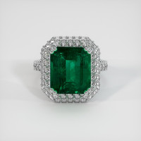 5.87 Ct. Emerald Ring, Platinum 950 1